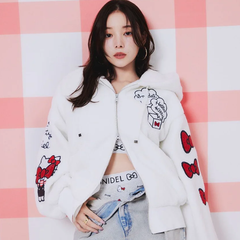 Snidel X Hello Kitty 拉链连帽外套