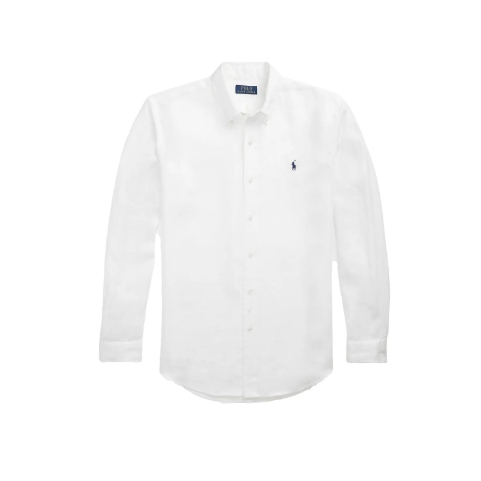 Polo Ralph Lauren 拉夫劳伦白色亚麻衬衫