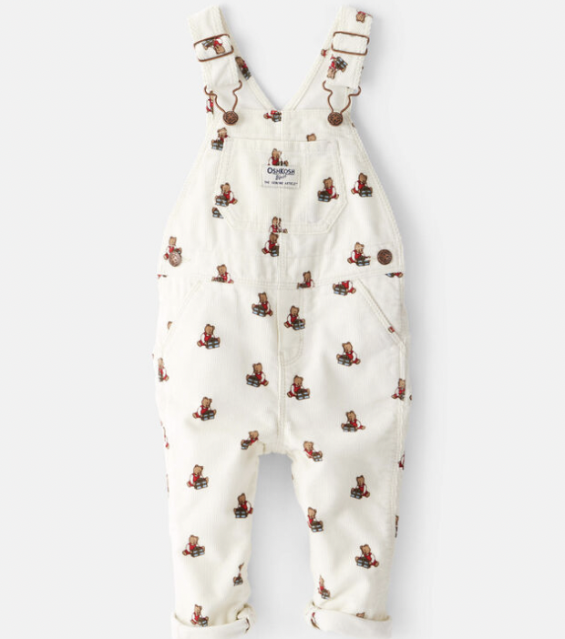 OshKosh B'gosh DOB 07/2025 熊熊背带裤