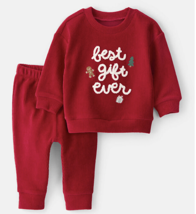 Carter's 圣诞卫衣套装