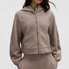 Lululemon Scuba 华夫格拉链连帽衫