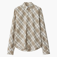 叶舒华同款！Burberry 格纹纯棉衬衫