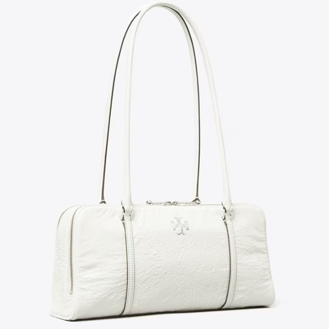 Tory Burch 汤丽柏琦 新款 小号 油蜡皮保龄球包