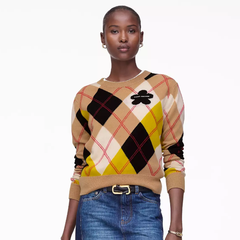 Marc Jacobs 学院风雏菊菱格毛衣