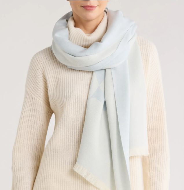 Givenchy Logo 羊毛羊绒混纺长方形围巾