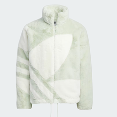 3件额外5折！adidas 三叶草立领毛绒夹克