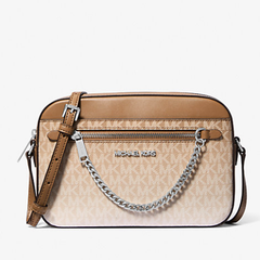 Michael Kors Metallic 老花斜挎包