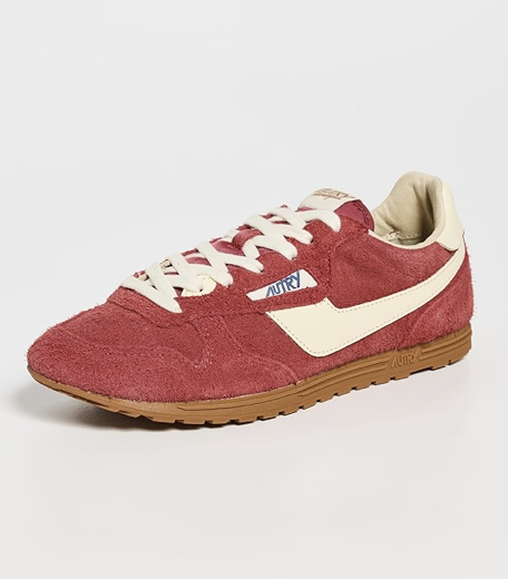 Autry Windspin 红色麂皮球鞋