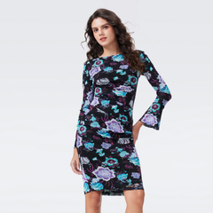 DVF DARRIUS 长袖双面连衣裙