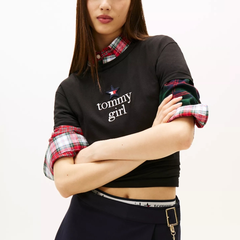 张元英同款 TOMMY GIRL 星星徽标T恤