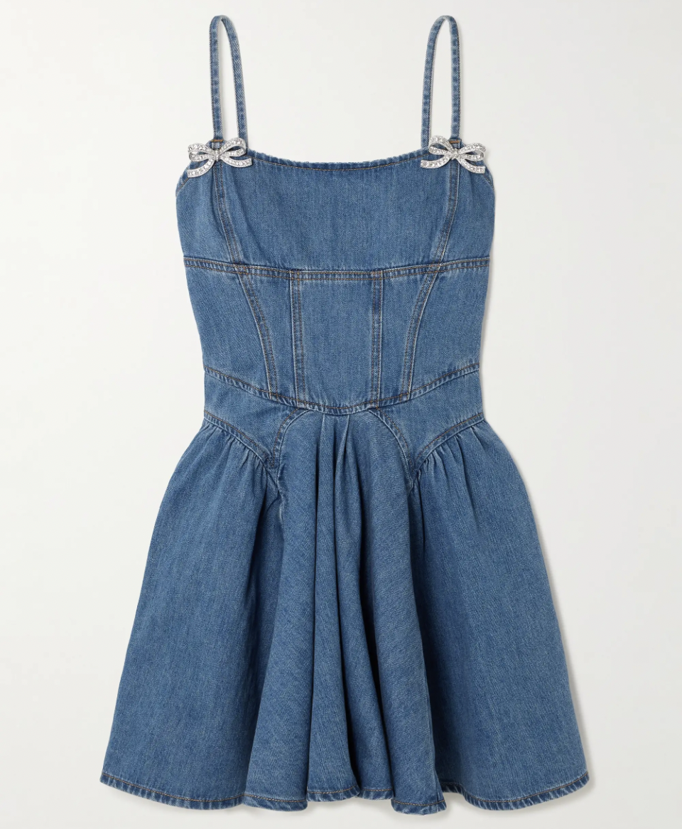Self-Portrait 牛仔连衣裙