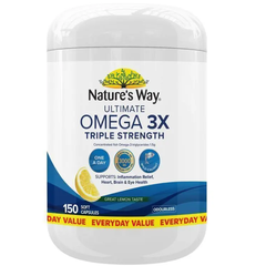 Nature's Way 超强效三倍浓度 Omega 3x 胶囊 150 粒装