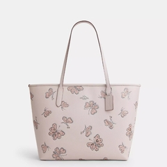 Coach 蔻驰 City 蝴蝶印花托特包