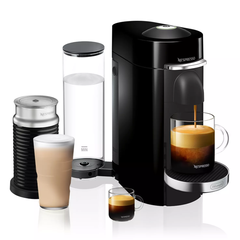 Nespresso VertuoPlus 经典黑色豪华版咖啡机 带奶泡器