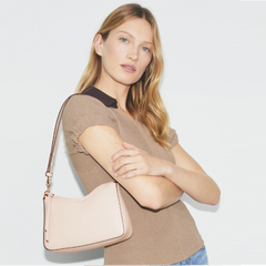 Tory Burch 汤丽柏琦 Perry 小号皮质单肩包