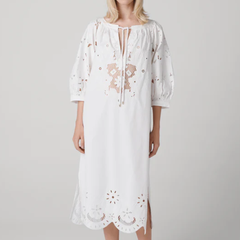 DVF Rhodes 白色休闲裙