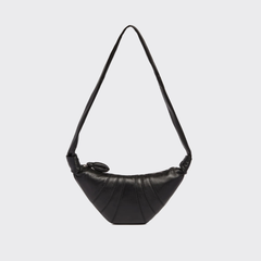 LEMAIRE Croissant 黑色小号皮革牛角包