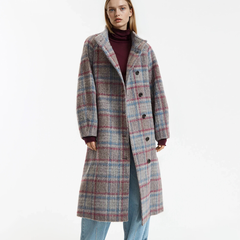 LA REDOUTE COLLECTIONS 格纹长款冬装外套