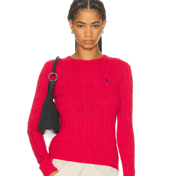 限XS码！Polo Ralph Lauren 绞花毛衣