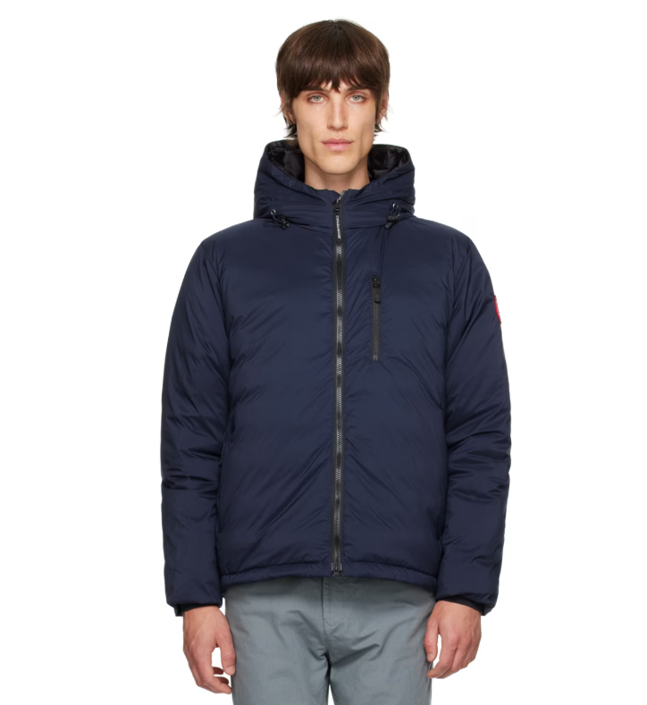 官网$875！Canada Goose  Navy Lodge 羽绒夹克