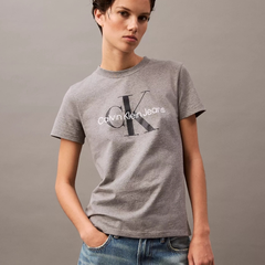 Jennie同款不同色 Calvin Klein 字母徽标T恤