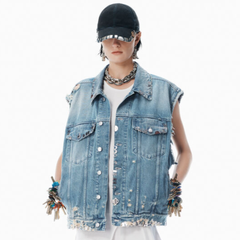 黄子弘凡同款！Alexander Wang 牛仔马甲