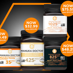 【2025黑五】Manuka Doctor 美网：全场蜂蜜、护肤热卖 500G 花蜜麦卢卡蜂蜜$12
