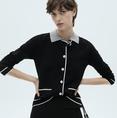 Mango 小香风针织开衫