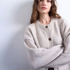 TOPSHOP 灰色针织开衫