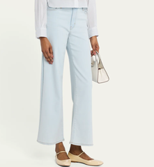 FRAME 修身阔腿牛仔裤