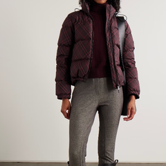 BURBERRY 巴宝莉红色格纹羽绒服