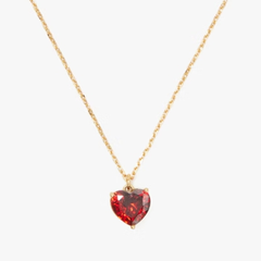 Kate Spade 红色爱心吊坠项链