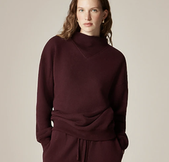 J.CREW 酒红色卫衣