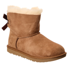 UGG 大童迷你 Bailey Bow II 防水绒面革靴
