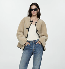 Mango 环保皮草夹克