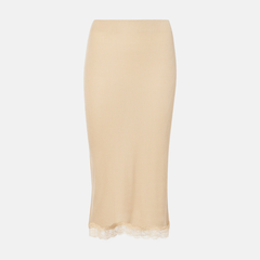 THE ROW Indira 蕾丝真丝混纺半身裙