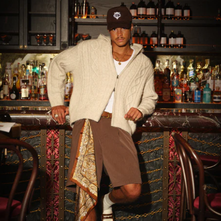 The Couture Club 针织拉链连帽衫