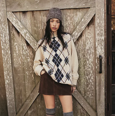 Free People 格纹毛衣