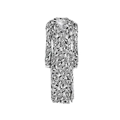 DVF 拼色满印印花连衣裙