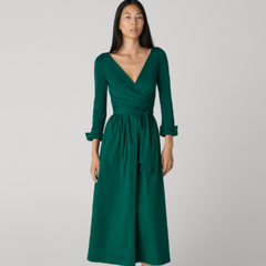 DVF Ballerina 深V连衣裙