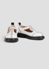 GANNI  明线缝制玛丽珍鞋