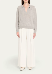 Majestic Filatures  羊绒无缝长袖 Polo 衫