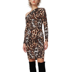 DVF perry 斜肩连衣裙