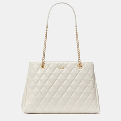 Kate Spade Carey 白色绗缝链条包