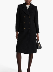 SANDRO 双排扣粗花呢外套