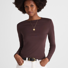 Madewell 圆领长袖T恤