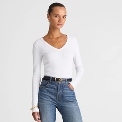 Madewell V领长袖T恤