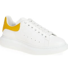 MCQUEEN 麦昆黄尾小白鞋