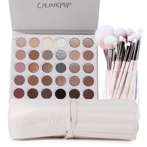 Colourpop 卡拉泡泡三十色眼影盘+化妆刷套装