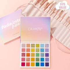 Colourpop 卡拉泡泡三十色眼影盘+化妆刷套装